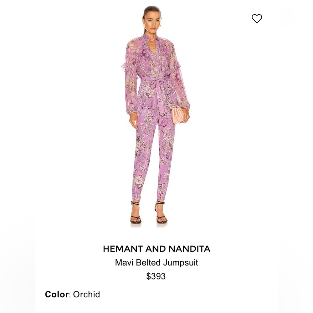 HEMANT AND NANDITA Mavi Belted Jumpsuit